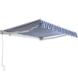 Tenda zidna 2,95x2m belo/plava | ePonuda.com