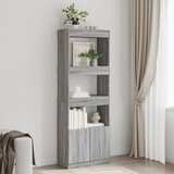  Visoka komoda boja hrasta 63x33x180 cm od konstruiranog drva | shoptok.hr