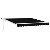  Skrovita tenda Crna 350 x 250 cm Poliester i metal | shoptok.hr