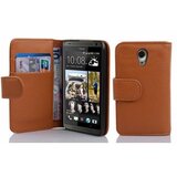 Cadorabo Ohišje, združljivo z HTC Desire 700 v sedlo rjave barve - Zaščitni ovitek iz teksturiranega umetnega usnja in žep za kartice, (20559023) | Shoptok.si