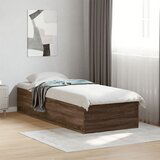 Furnova Posteljni okvir rjav hrast 90x190 cm inženirski les, (21933719) | Shoptok.si