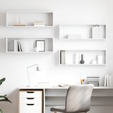  Kockaste zidne police 4 kom bijele 80 x 15 x 26,5 cm drvene | shoptok.hr