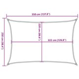  Senčno jadro peščeno 3,5x2,5 m 100 % poliester oxford | Shoptok.si
