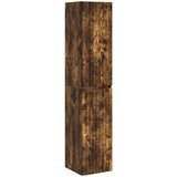 vidaXL Omejen kabineta za kopalnico Dimljen hrast 33 x 34,5 x 160 cm, (5000246104) | Shoptok.si