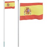  Španjolska zastava i jarbol 6,08 m aluminijski | shoptok.hr