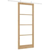  Klizna vrata Prirodna 93 x 232 cm Masivna borovina i staklo | Eponuda.ba