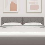 vidaXL Uzglavlje Dizajn Dijamantnih Blokova Taupe 140 cm Tkanina | shoptok.hr