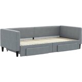  Dnevni krevet na razvlačenje svjetlosivi 90 x 200 cm od tkanine | shoptok.hr
