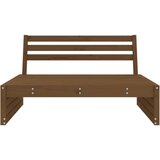  Vrtni sredinski kavč medeno rjav 120x80 cm trdna borovina | Shoptok.si