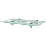  Zidne police 2 kom staklene 50 x 10 cm 8 mm | shoptok.hr