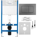 Rea Komplet za predstensko namestitev WC K011A-Q z gumbom J Titan | Shoptok.si