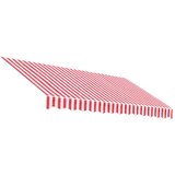  Zamjenska tkanina za tendu crvena i bijela 3x2,5 m poliester | shoptok.hr