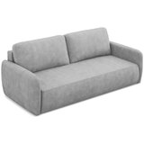 Makamii Svetlo siva raztegljiva/s prostorom za shranjevanje sedežna garnitura iz šenilje 218 cm Lilo – | Shoptok.si