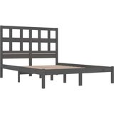 Posteljni okvir siv iz trdne borovine 200x200 cm, (20647155) | Shoptok.si