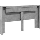  Krevetna ploča s LED-om s policom Beton 180 x 16,5 x 103,5 cm | shoptok.hr