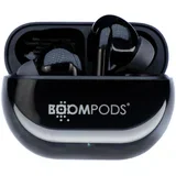 Boompods, Brezžične Bluetooth slušalke 5.3 z izjemnim zvokom za šport IPX4, Črna, (5000228776)