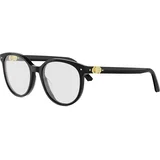 Petit CDO R1I Black Round Eyeglasses ONE SIZE (52) Črna/Kristalna