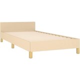  Posteljni okvir z vzglavjem krem 100x200 cm blago, (20907015) | Shoptok.si