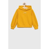 Tommy Hilfiger Dječja dukserica boja: narančasta, s kapuljačom, s aplikacijom | shoptok.hr