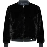 Nike Sportswear Prehodna jakna temno siva / črna / bela