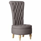  Fotelja sa zaštitom Sivo-smeđa 56,5 x 70 x 110 cm tkanina | shoptok.hr