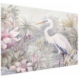  Plakat - Heron Wading in a Pond - illustration in light colors 90x60 Bez okvira | shoptok.hr