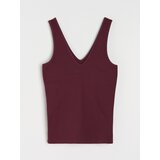 Sinsay Rebrasti top s V-izrezom | shoptok.hr