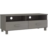 Maison Chic TV omarica - TV stojalo - Televizijska omarica HAMAR svetlo siva 106x40x40 cm trdna borovina, (21699106) Cene