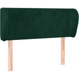  Uzglavlje s ušima tamnozeleno 103x23x78/88 cm baršunasto | shoptok.hr