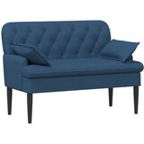  Ljubavni kauč s gumbima Plava 111 x 68 x 80 cm Tkanina | Eponuda.com