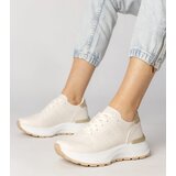 Gemre Beige sports sneakers with a gold insert Lenkuta | shoptok.hr