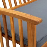  Klop z blazino 147 cm trden akacijev les | Shoptok.si
