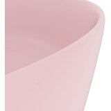  Luksuzni okrugli umivaonik mat ružičasti 40 x 15 cm keramički | Eponuda.com