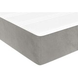 Box spring postelja z vzmetnico svetlo siva 100x200 cm žamet, (20726875) | Shoptok.si