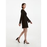 Reserved obleka iz džersija - črna | Shoptok.si