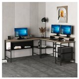Hanah home Radni sto Greta L Matte Black