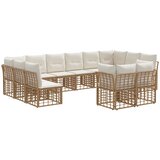  Set vanjskih sofa Prirodna i krema bijela Poliester | shoptok.hr