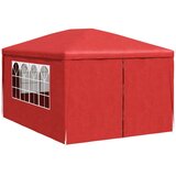 PARTY Šotor s steno Rdeča 400 x 300 x 255 cm Polietilen in jeklo, (5000184460) | Shoptok.si