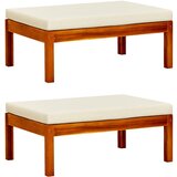 Maison Chic Vrtni stolček - Vrtni stoli za noge 2 kosa trden akacijev les JS852, (21879108) | Shoptok.si