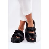 Boto Women's Fur Slippers On Platform Black Talfedi | Shoptok.si