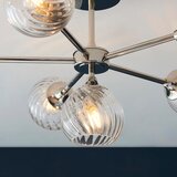  Endon 104050 - Luster na šipci ALLEGRA 6xE14/7W/230V sjajni hrom/prozirno | Eponuda.com