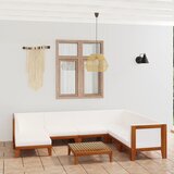 The Living Store Vrtna sedežna garnitura 8-delna z blazinami trden akacijev les - Vrtna Počivalna Garnitura, (21479426) | Shoptok.si