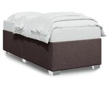vidaXL Posteljni okvir temno rjav 100x200 cm blago Cene