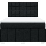  Krevet s oprugama i madracem crni 140 x 190 cm od tkanine | shoptok.hr