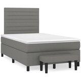  box spring s madracem tamnosivi 120 x 190 cm tkanina | shoptok.hr