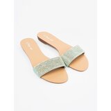 Shelvt Green flip-flops in rhinestones | shoptok.hr
