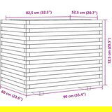  Vrtna sadilica bijela 90x60x72 5 cm od masivne borovine | shoptok.hr