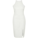 Trendyol Curve Plus Size Dress - White - Bodycon Cene