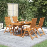  5-dijelni vrtni blagovaonski set od masivnog bagremovog drva | shoptok.hr