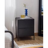 Kave Home Črna jeklena nočna omarica Shantay – | Shoptok.si